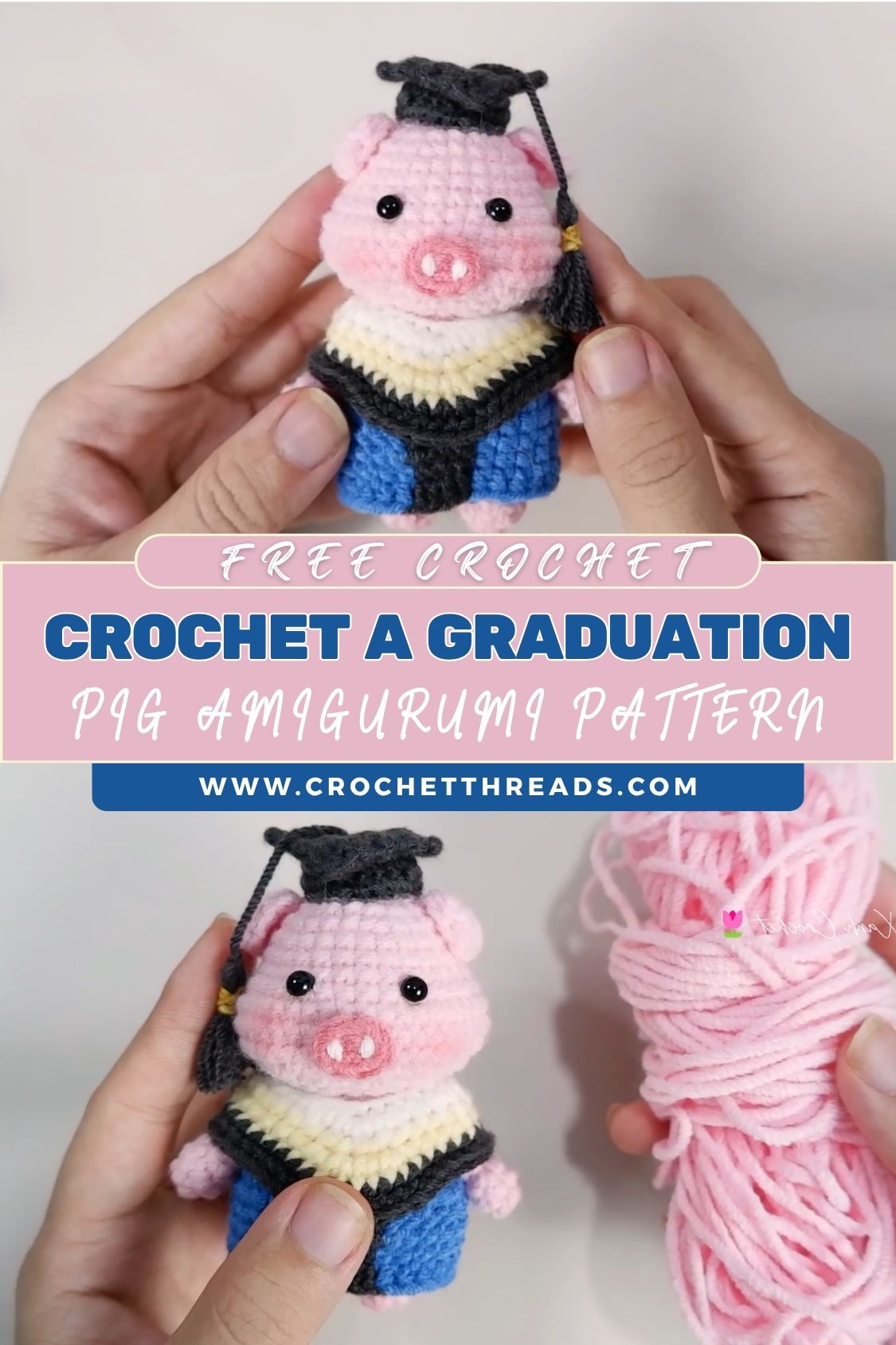 Delightful Crochet a Graduation Pig Amigurumi Pattern Step‑by‑Step