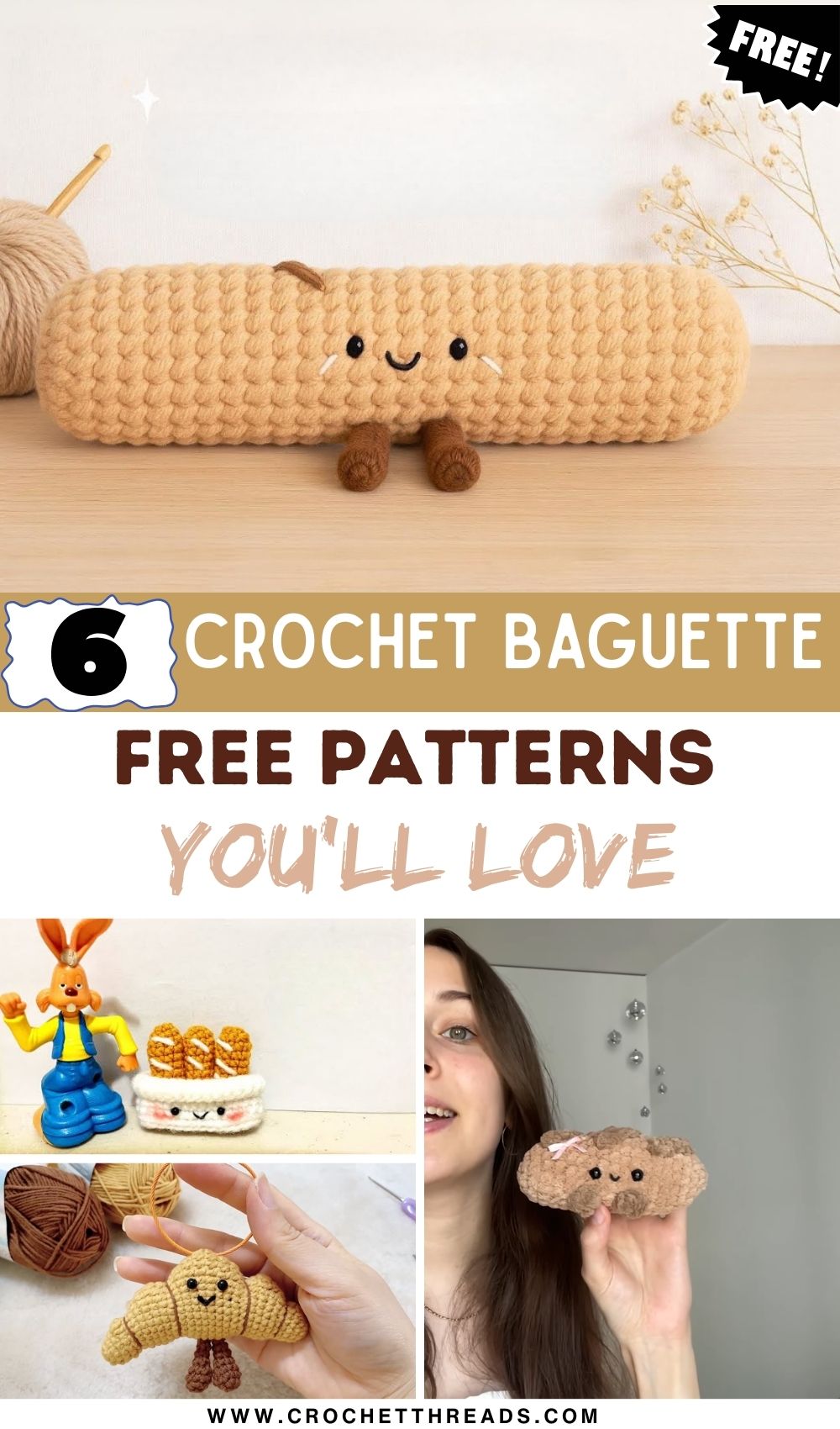 Easy Crochet Baguette Free Patterns You’ll Love