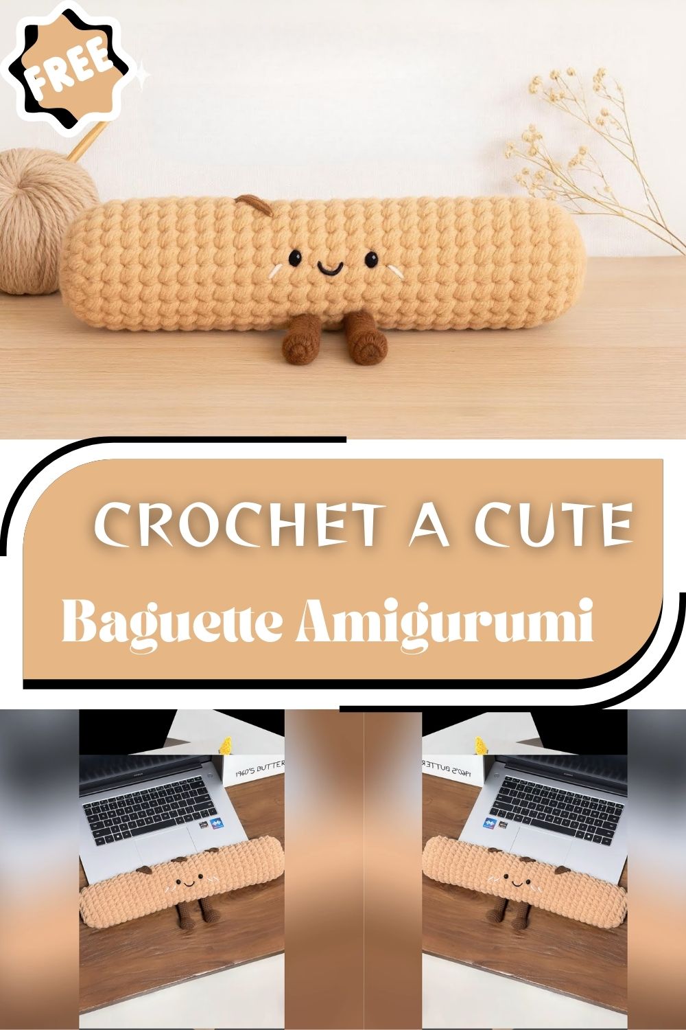 Fantastic Crochet a Cute Baguette Amigurumi Pattern