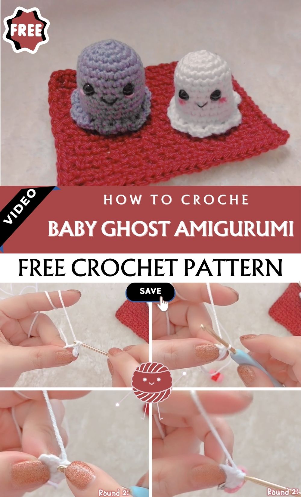 How to Crochet Baby Ghost Amigurumi Pattern