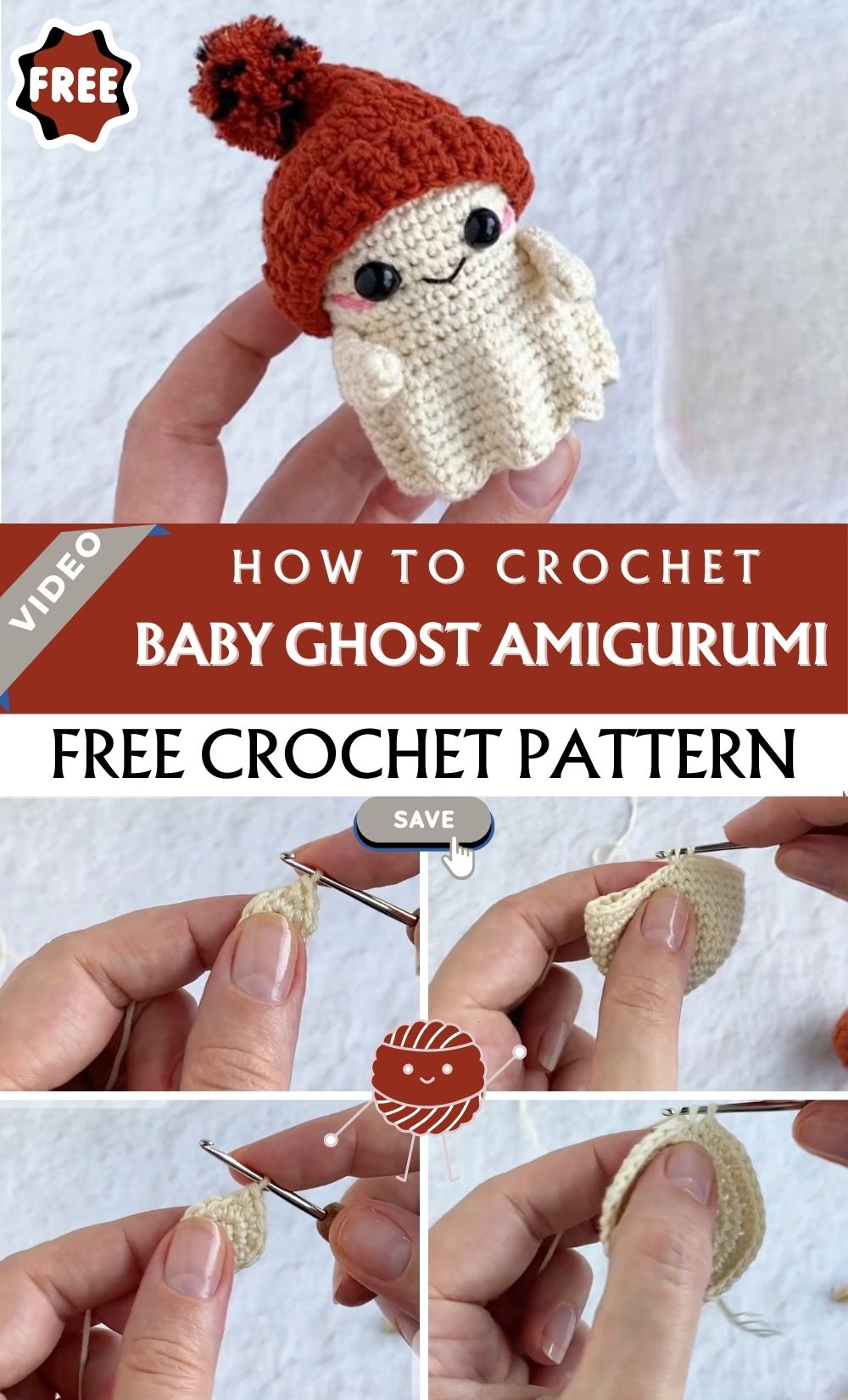 How to Crochet a Baby Ghost Amigurumi Pattern