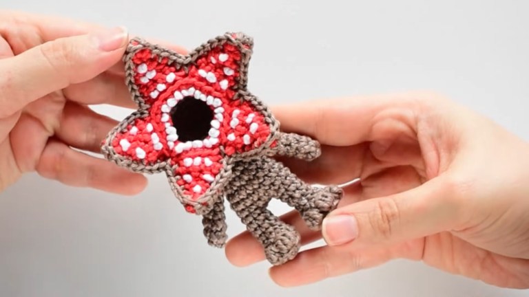 Peaceful Crochet Demogorgon Monster Plush Amigurumi Stranger Things Pattern