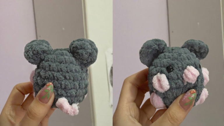 Low-Sew Free Crochet Mouse Amigurumi Pattern for Kids
