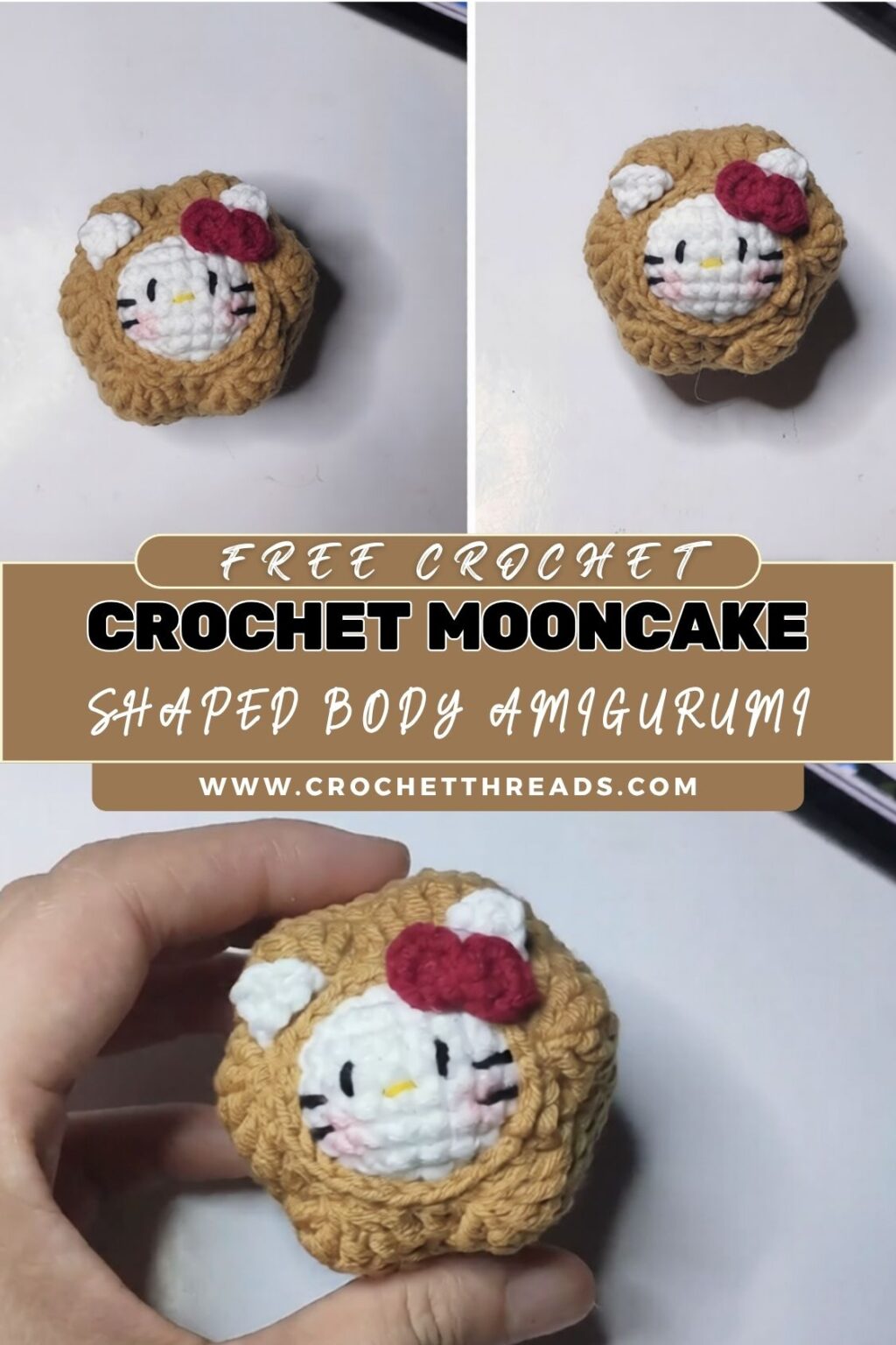 Crochet Mooncake shaped body