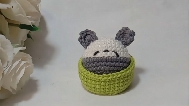 Blissful Crochet Kawaii Panda Basket Amigurumi Pattern