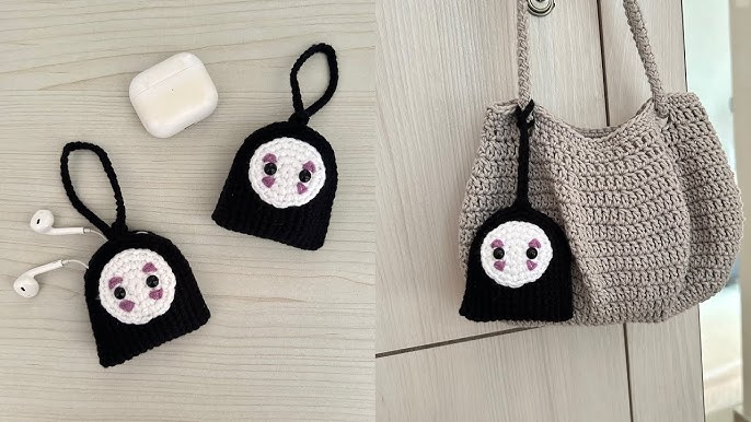 Charming Crochet Kaonashi Mini Pouch Simple Amigurumi Pattern for Beginners