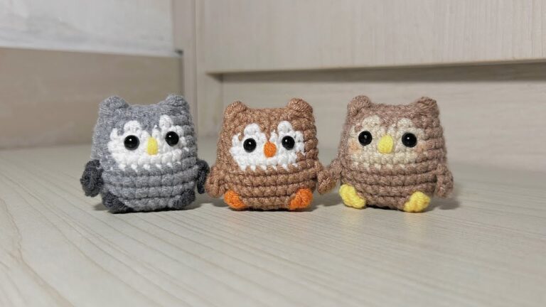 Passionate Crochet Mini Owl Easy Amigurumi Pattern for Beginners