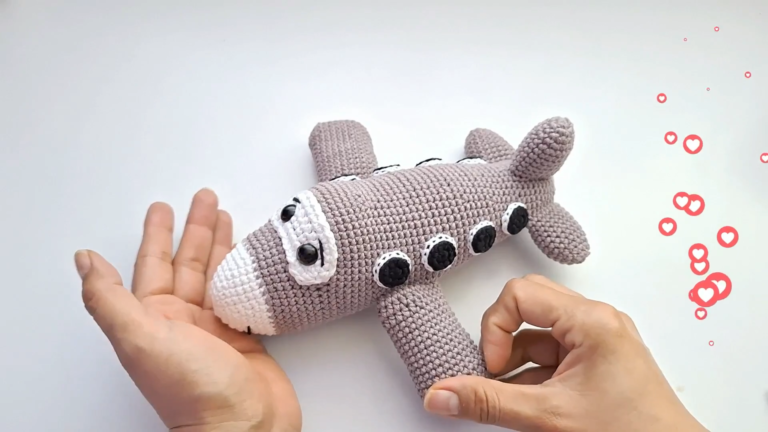 Gorgeous Crochet Airplane Plush Beginner Amigurumi Step-by-Step Pattern