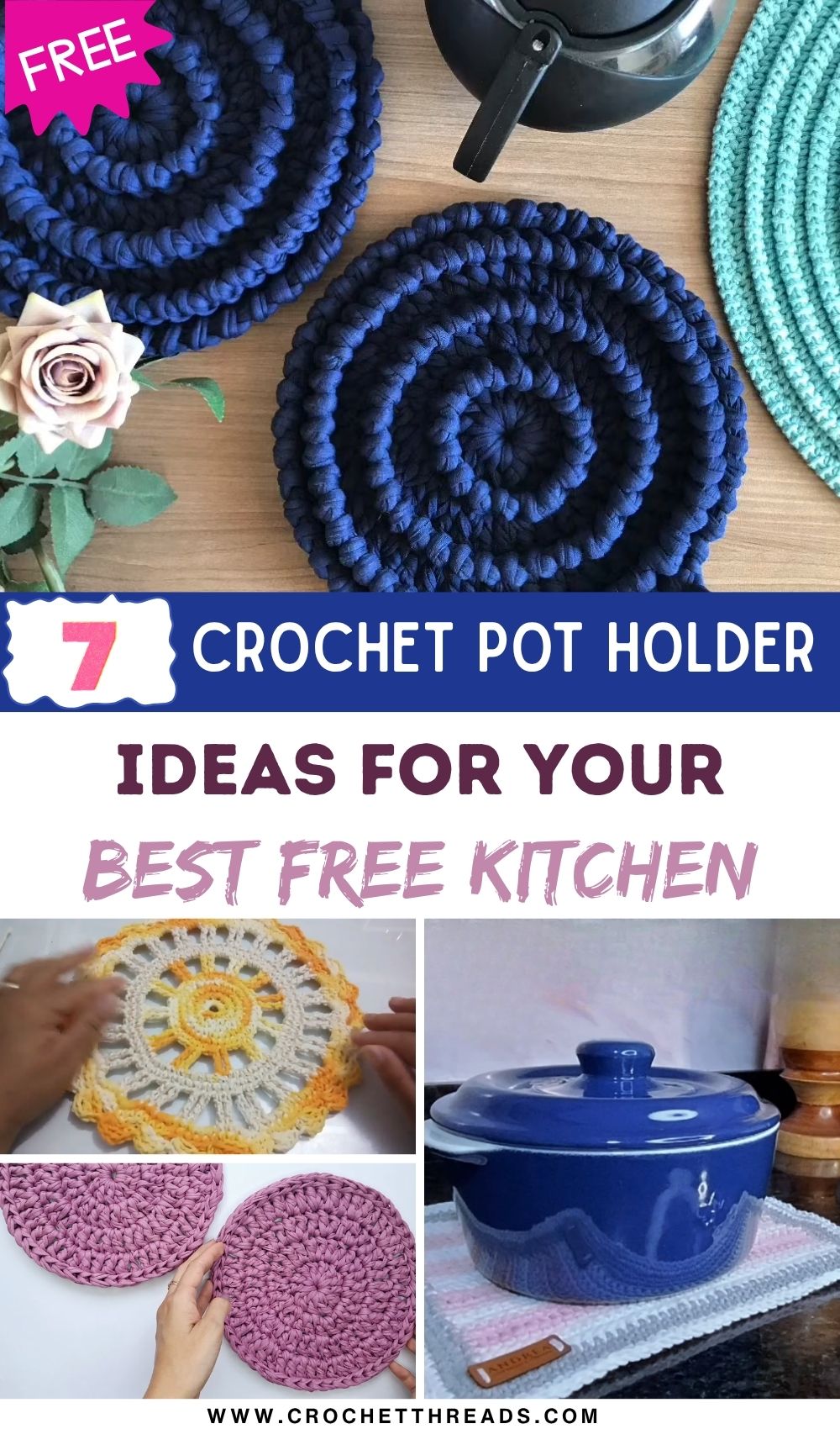 Best Free Crochet Pot Holder Ideas for Your Kitchen