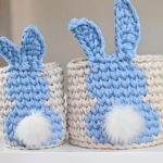 Crochet Easter Bunny Basket Patterns for Adorable Gifts & Easter Decor