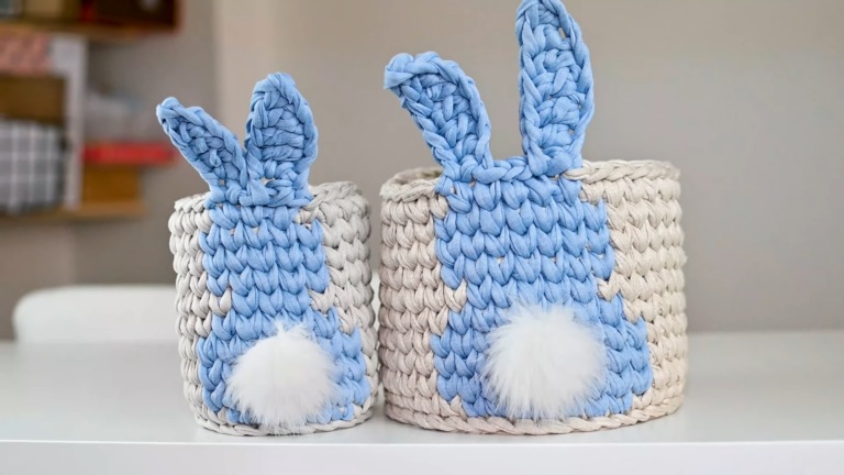 Crochet Easter Bunny Basket Patterns for Adorable Gifts & Easter Decor