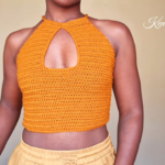 Trendy Crochet Halter Crop Top Summer Fashion Must-Have for Girls