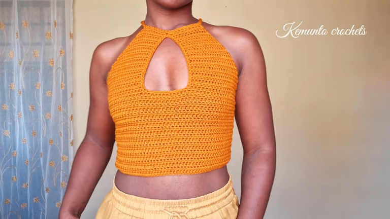 Trendy Crochet Halter Crop Top Summer Fashion Must-Have for Girls