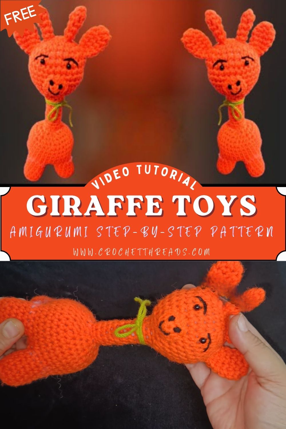 Fearless Crochet Giraffe Toys Amigurumi Step-by-Step Pattern for Starters