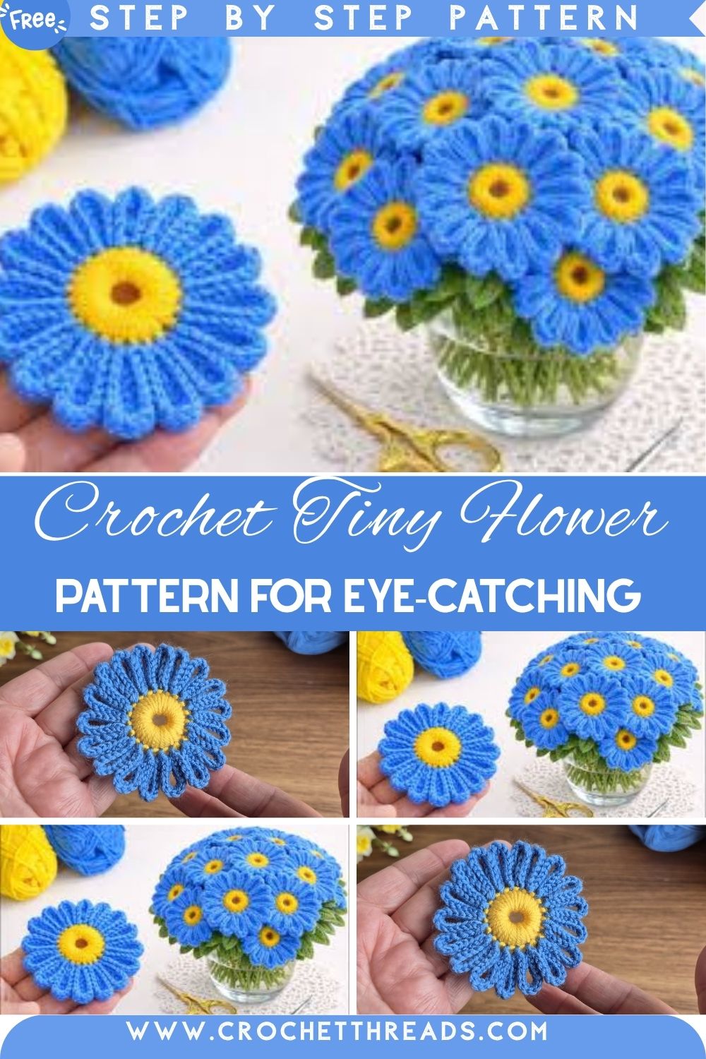 Iconic Crochet Tiny Flower Pattern for Eye-Catching Accessories