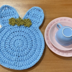 Crochet Bunny Placemat Pattern for Easter & Spring Table Decor