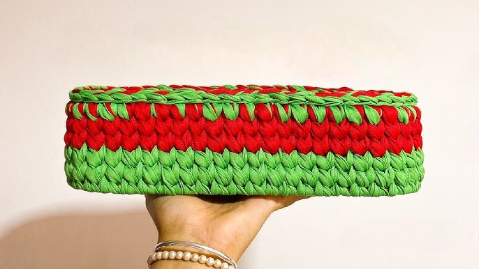 Free Crochet Rectangular & Oval Basket – Handmade Storage Organizer