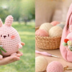 Passionate Crochet Bunny Keychain Amigurumi Step-by-Step Pattern