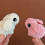 Luxurious Crochet Bunny Keychain 20-Minute for Beginners Pattern