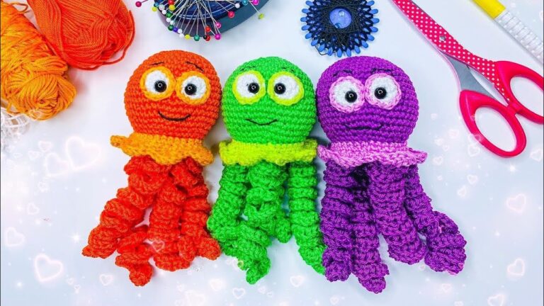 Adorable Crochet Octopus Beginner Amigurumi Pattern Toys
