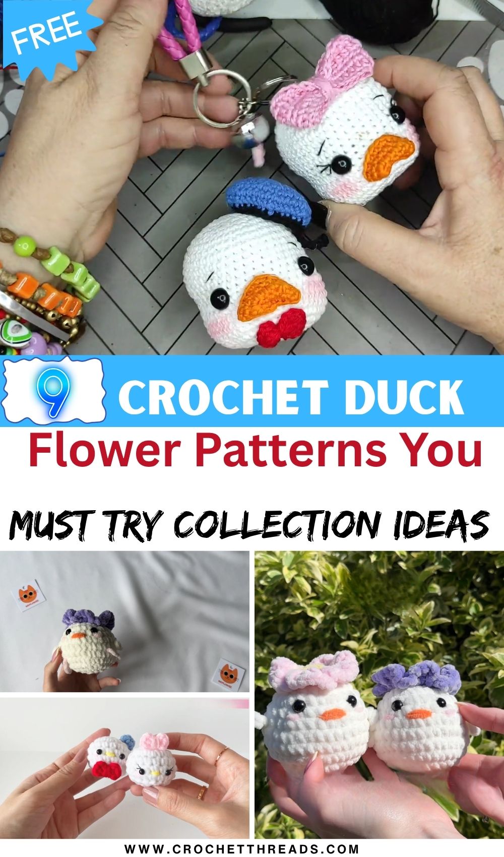Amazing Crochet Duck & Flower Patterns You Must Try Collection Ideas
