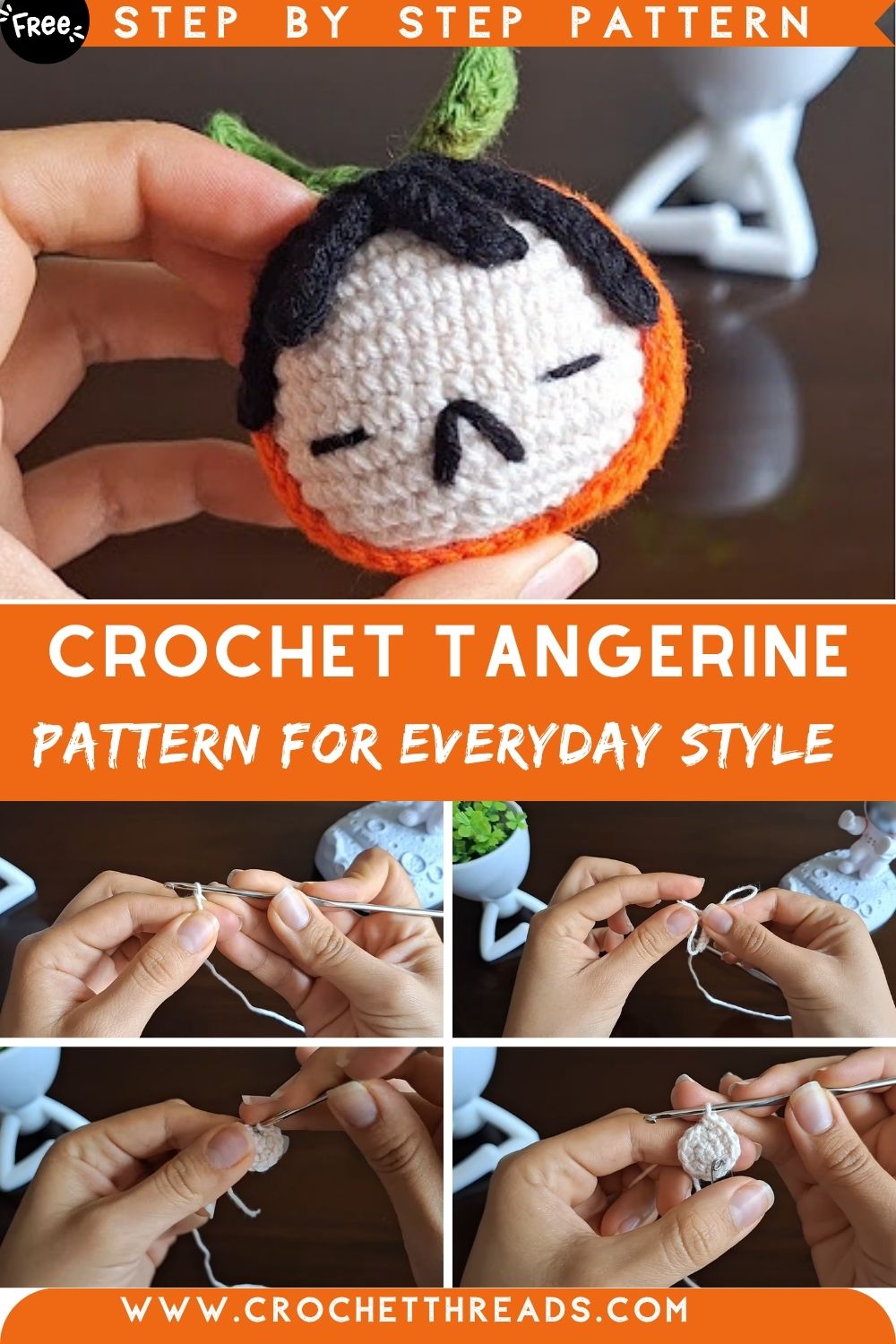 Charming Crochet Tangerine Amigurumi Pattern for Everyday Style