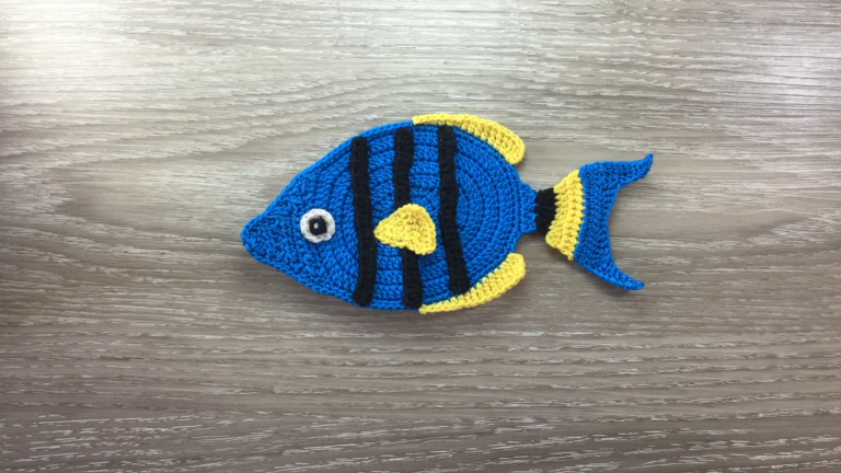 Crochet Blue Tang Dory Fish Amigurumi – Free Underwater Ocean Patterns 