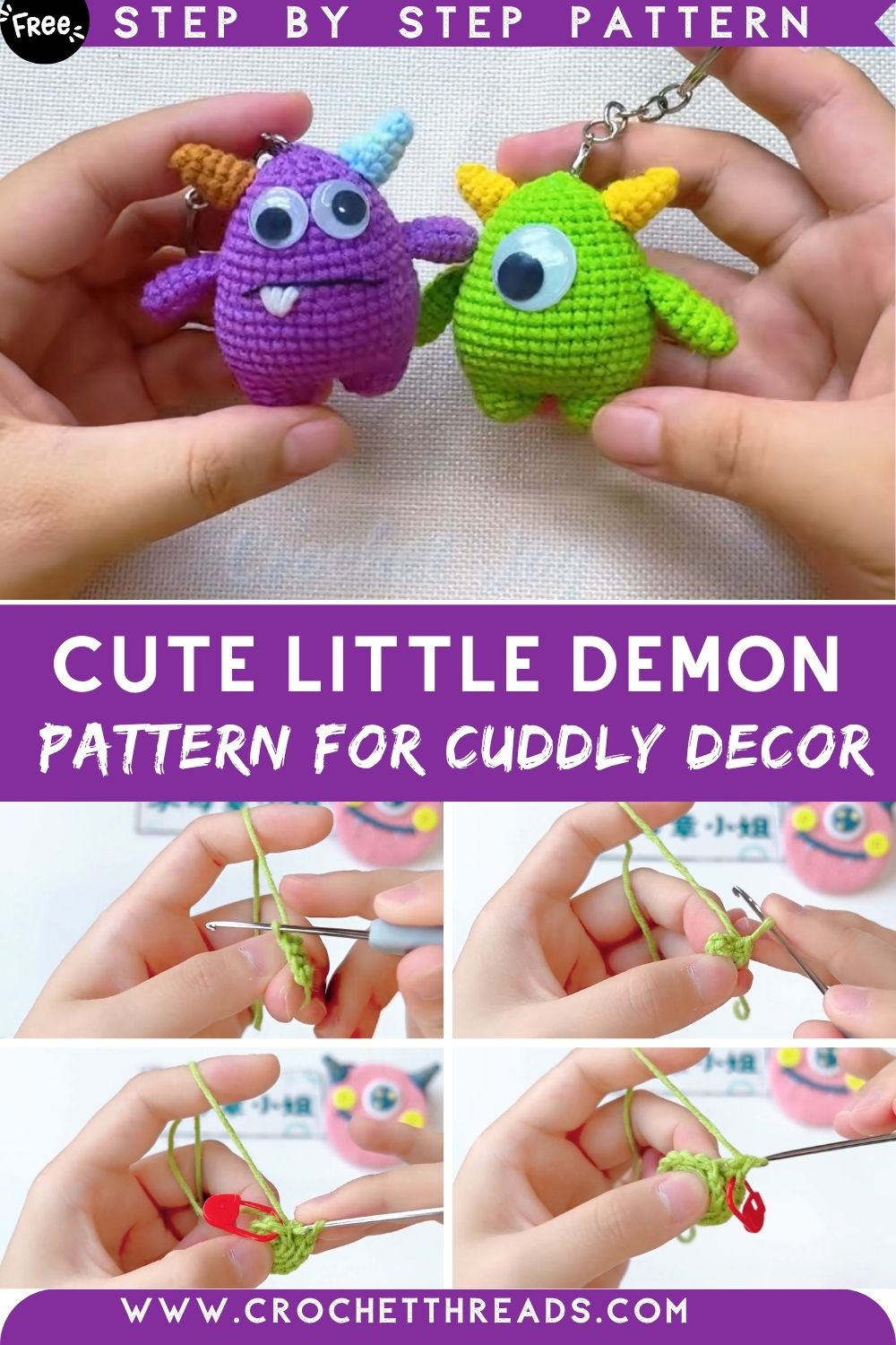 Fabulous Crochet a Cute Little Demon Amigurumi Pattern for Cuddly Decor