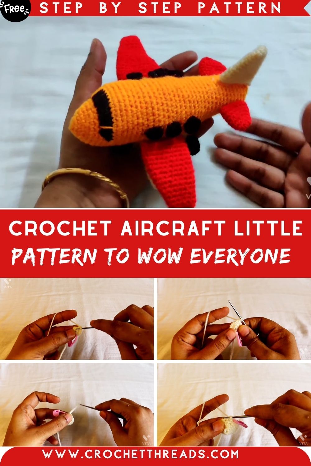 Fearless Crochet Aircraft Little Amigurumi Pattern to Wow Everyone