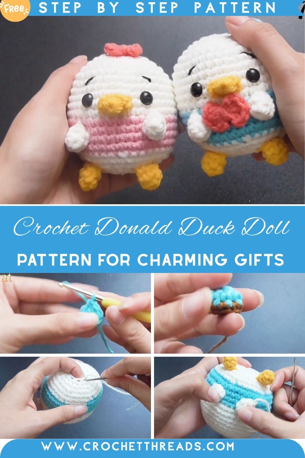 Incredible Crochet Donald Duck Doll Amigurumi Pattern for Charming Gifts