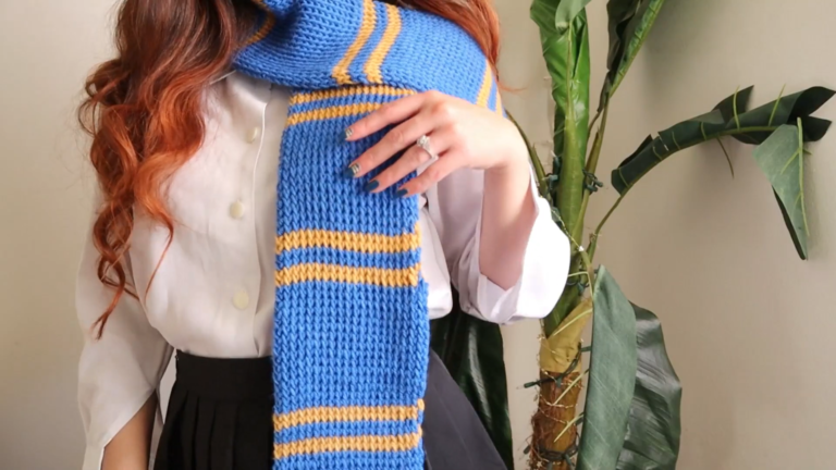 Quick Crochet Gryffindor Scarf Patterns DIY for Harry Potter Fans
