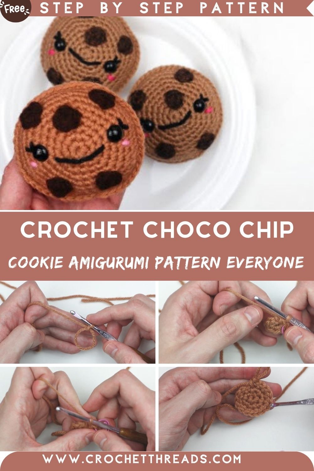 Wonderful Crochet Choco Chip Cookie Amigurumi Pattern Everyone Loves