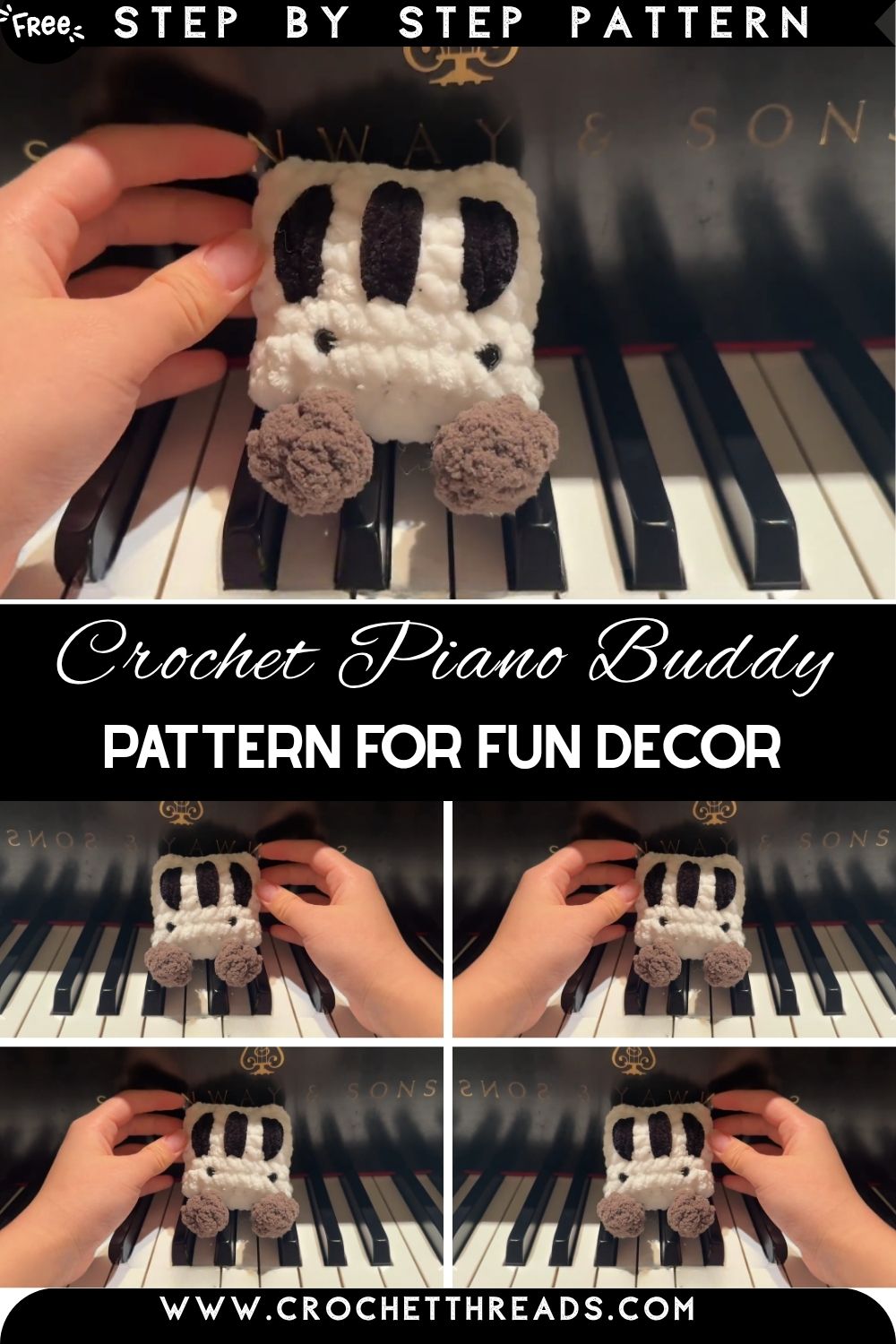 Wonderful Ways to Crochet Piano Buddy Pattern for Fun Decor