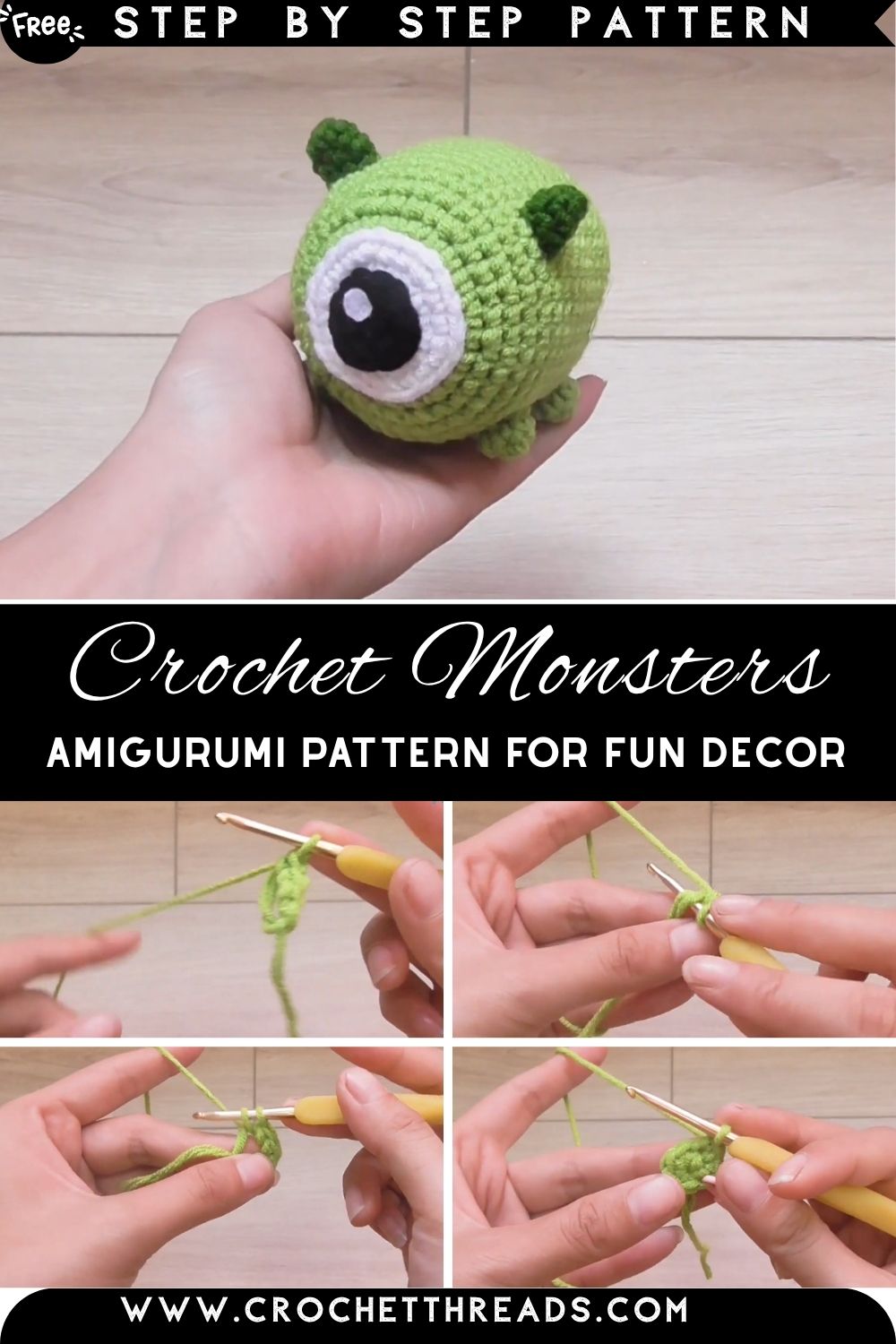 Passionate Crochet Monsters Amigurumi Pattern for Fun Decor