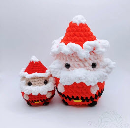 Crochet Santa Claus Amigurumi Pattern Free Cute Christmas Plush