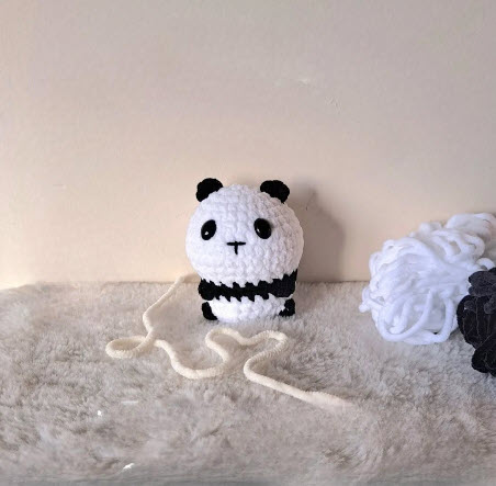 Handmade Crochet Chubby Panda Toy Amigurumi Pattern Free
