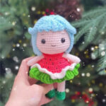 Precious Crochet Watermelon Doll Amigurumi Pattern for Newbie