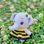 Charming Crochet Bee Elephant Plush – Free Amigurumi Pattern