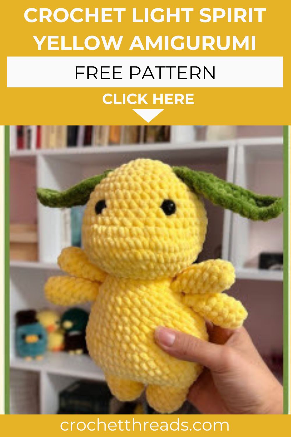 Crochet Light Spirit Yellow Amigurumi Pattern for a Unique Look