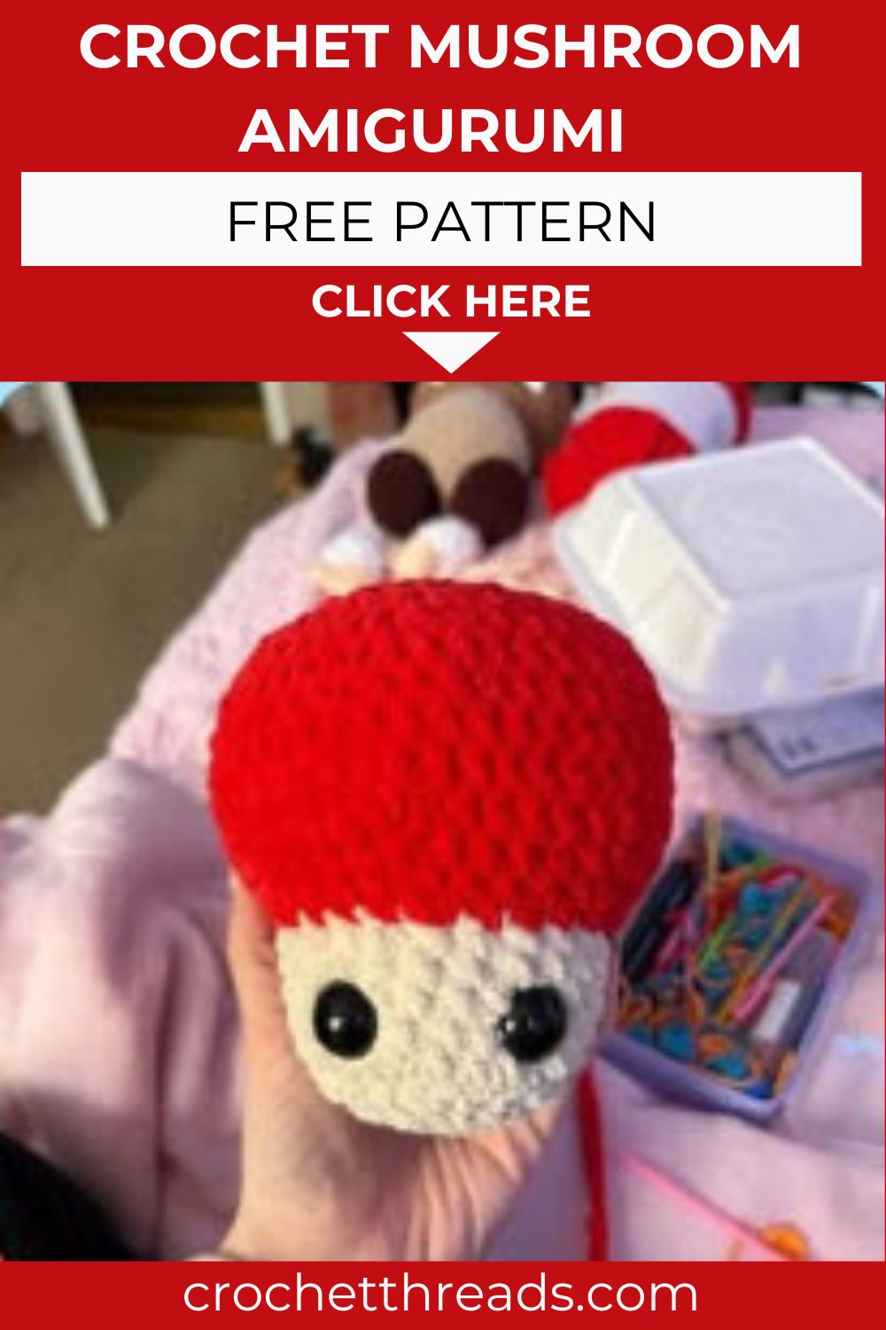 Crochet Mushroom Amigurumi Pattern for Cozy Handmade Decor