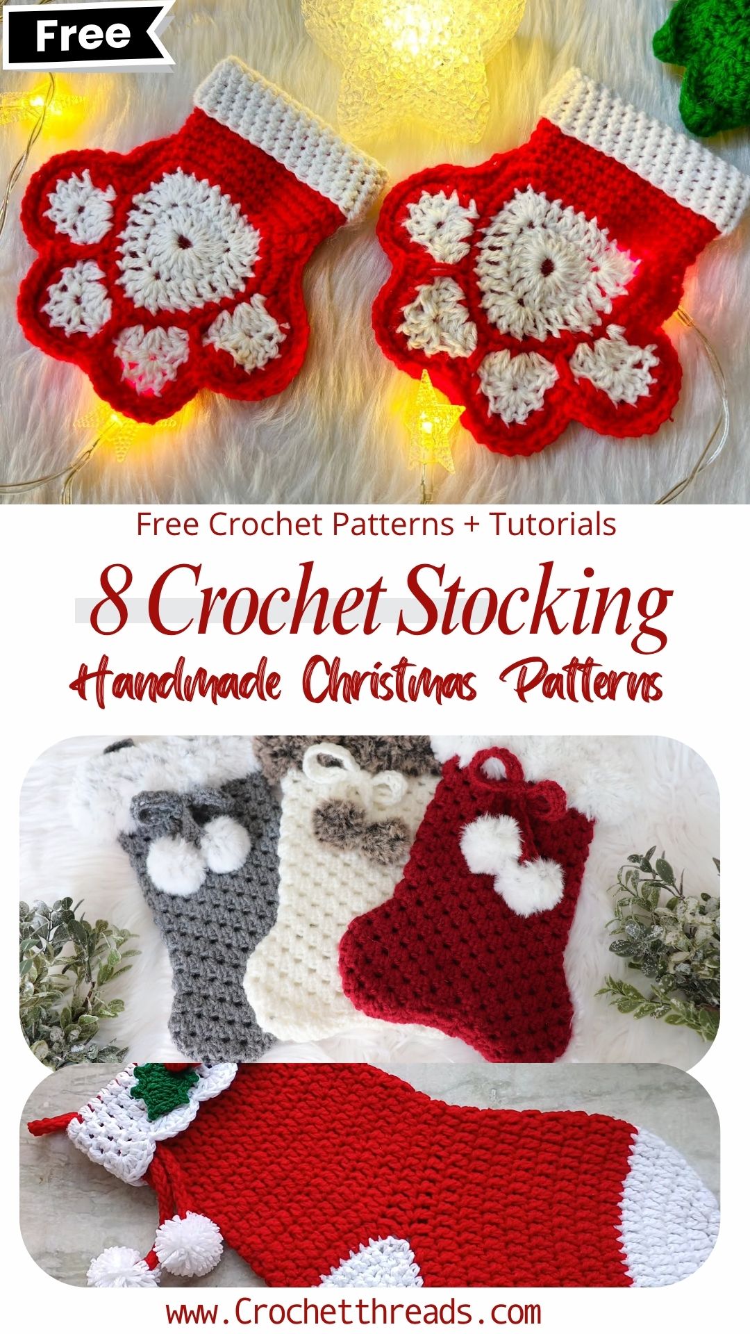 Crochet Stocking Handmade Christmas Gift Patterns for Every Family Member