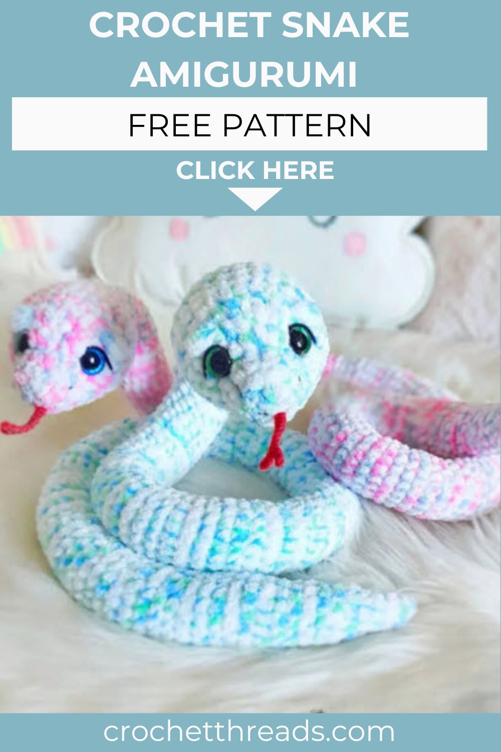 Cuddly Crochet Snake Amigurumi Pattern That Slays Fashion
