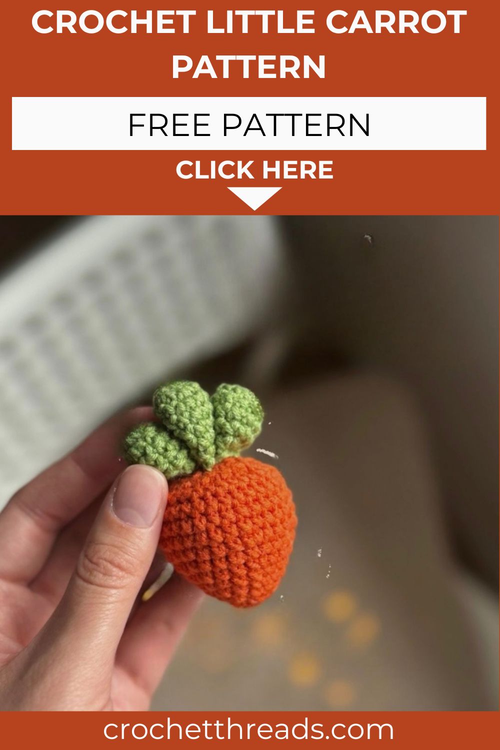 Free Crochet Little Carrot Pattern for Everyday Style
