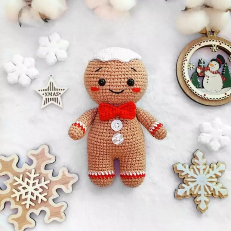 Little Crochet Gingerbread Man – Free Amigurumi Pattern