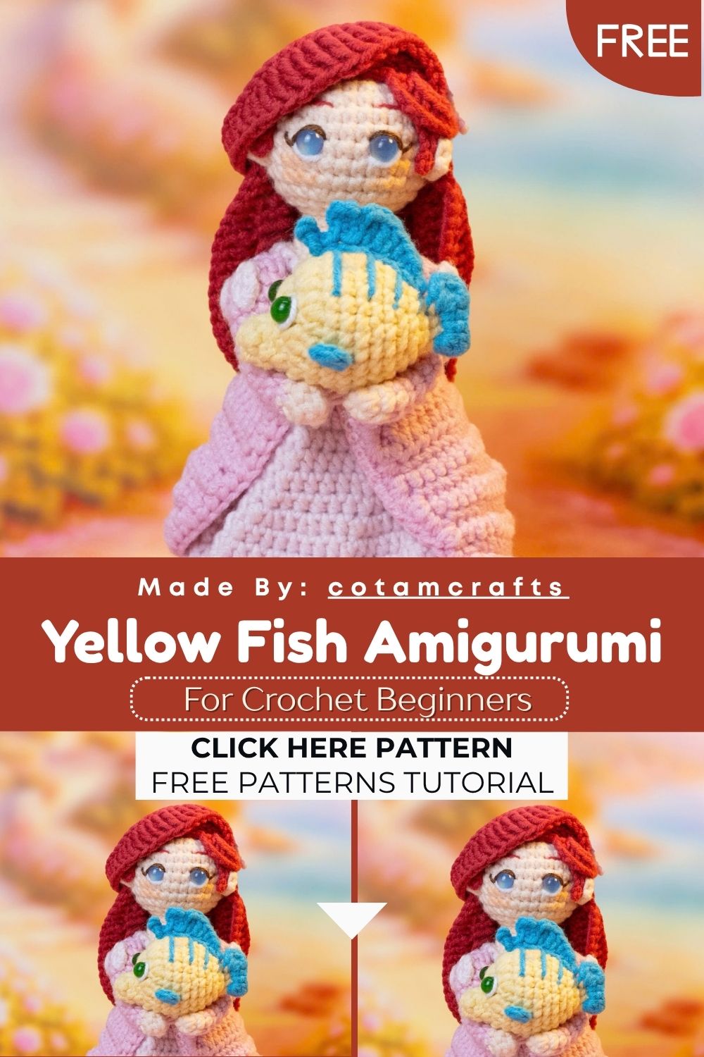 Little Yellow Fish Amigurumi – Free Crochet Pattern
