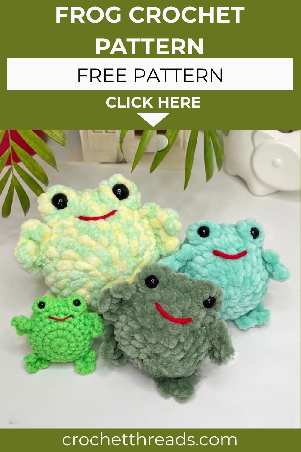 Velvet Frog Crochet Pattern – Free and Quick to Make