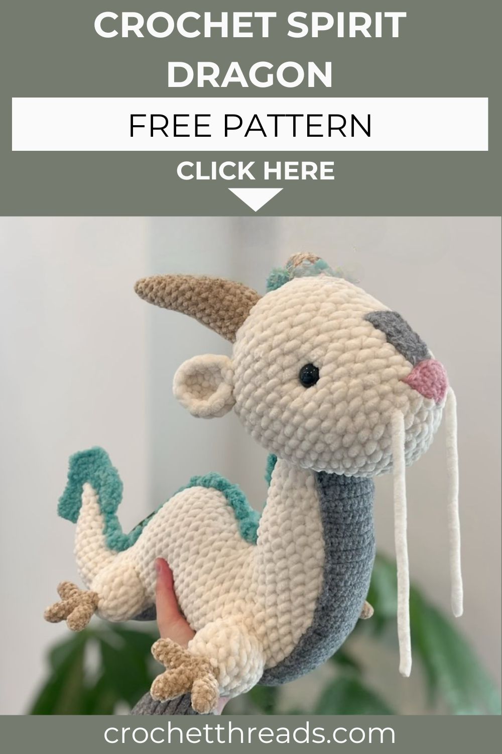 Handmade Crochet Spirit Dragon – Free Amigurumi Pattern