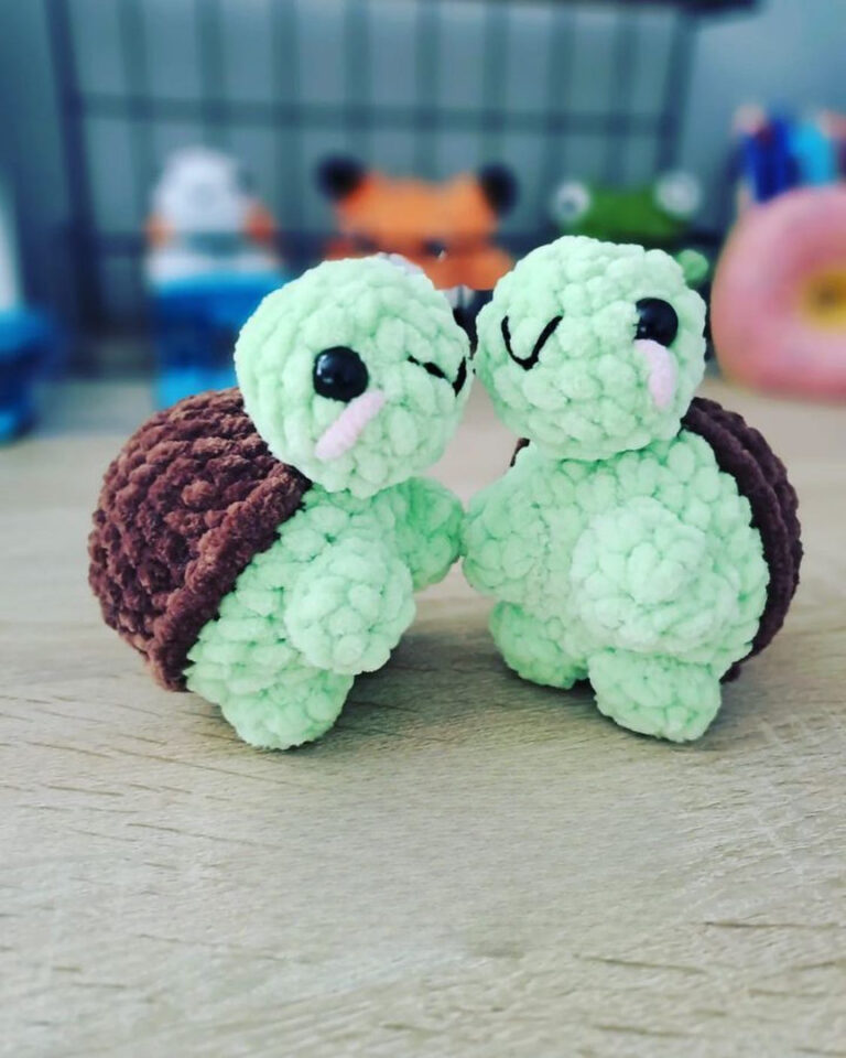 Adorable Velvet Turtle Amigurumi Crochet Pattern (Free & Easy)
