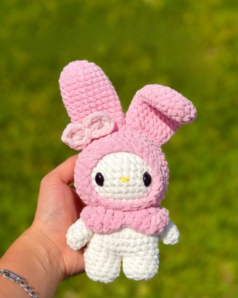 My Melody Crochet Plush | Kawaii Amigurumi Bunny