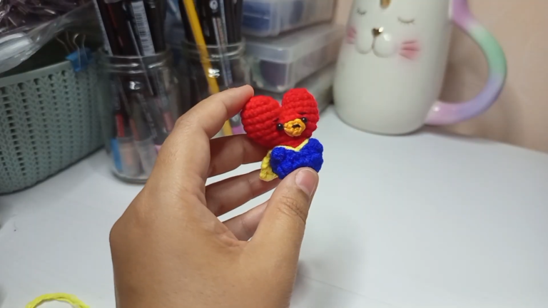 Crochet Heart Bird Amigurumi Easy Pattern